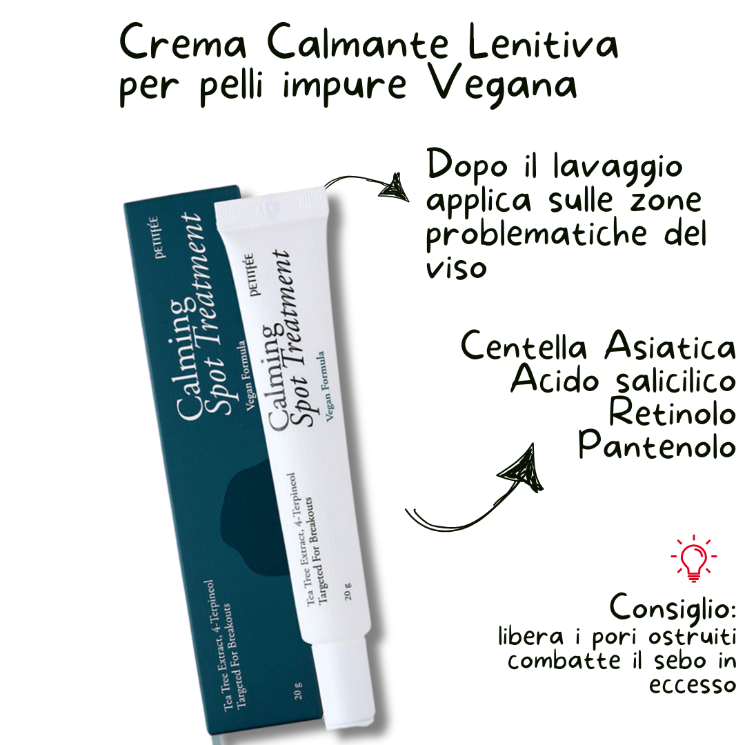 INDICAZIONI UTILIZZO CREMA COREANA VISO PURIFICANTE PER PELLI IMPURE