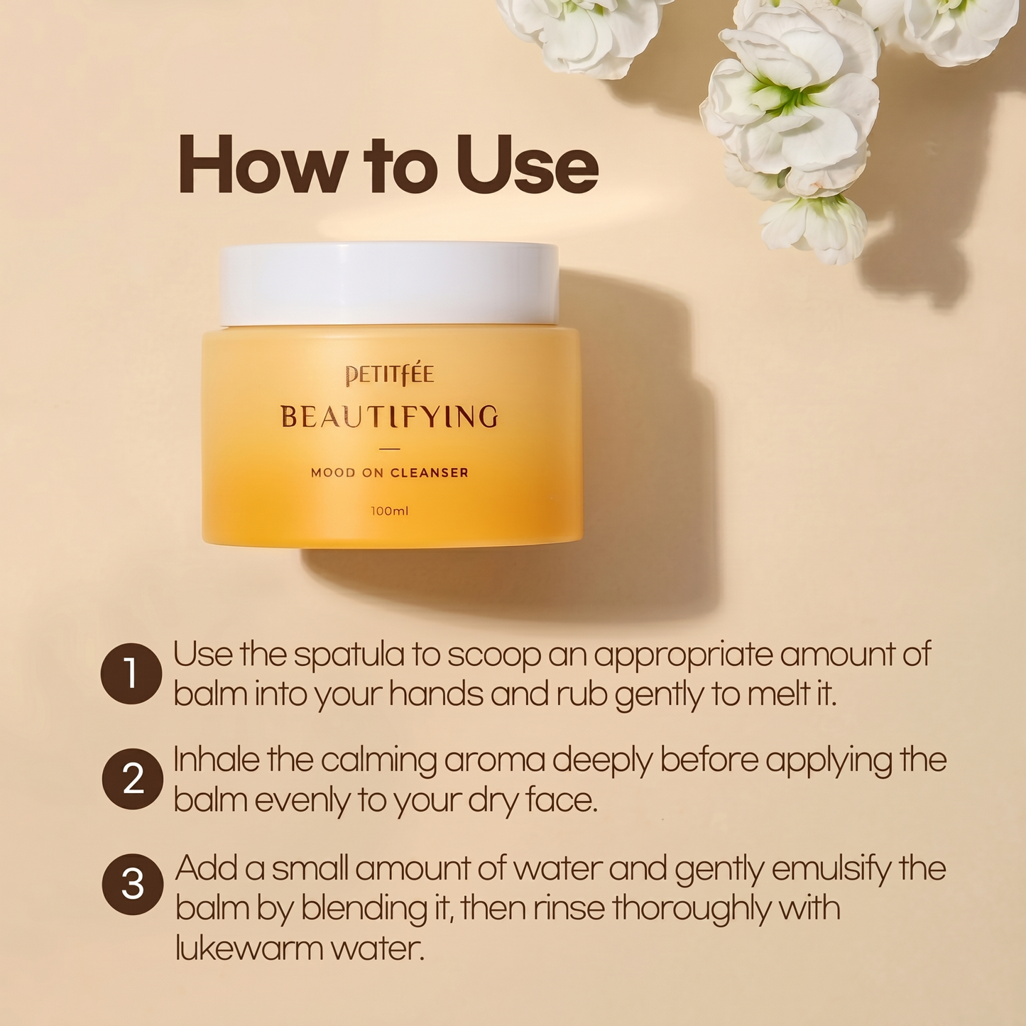 PETITFEE - Balsamo detergente struccante per il viso