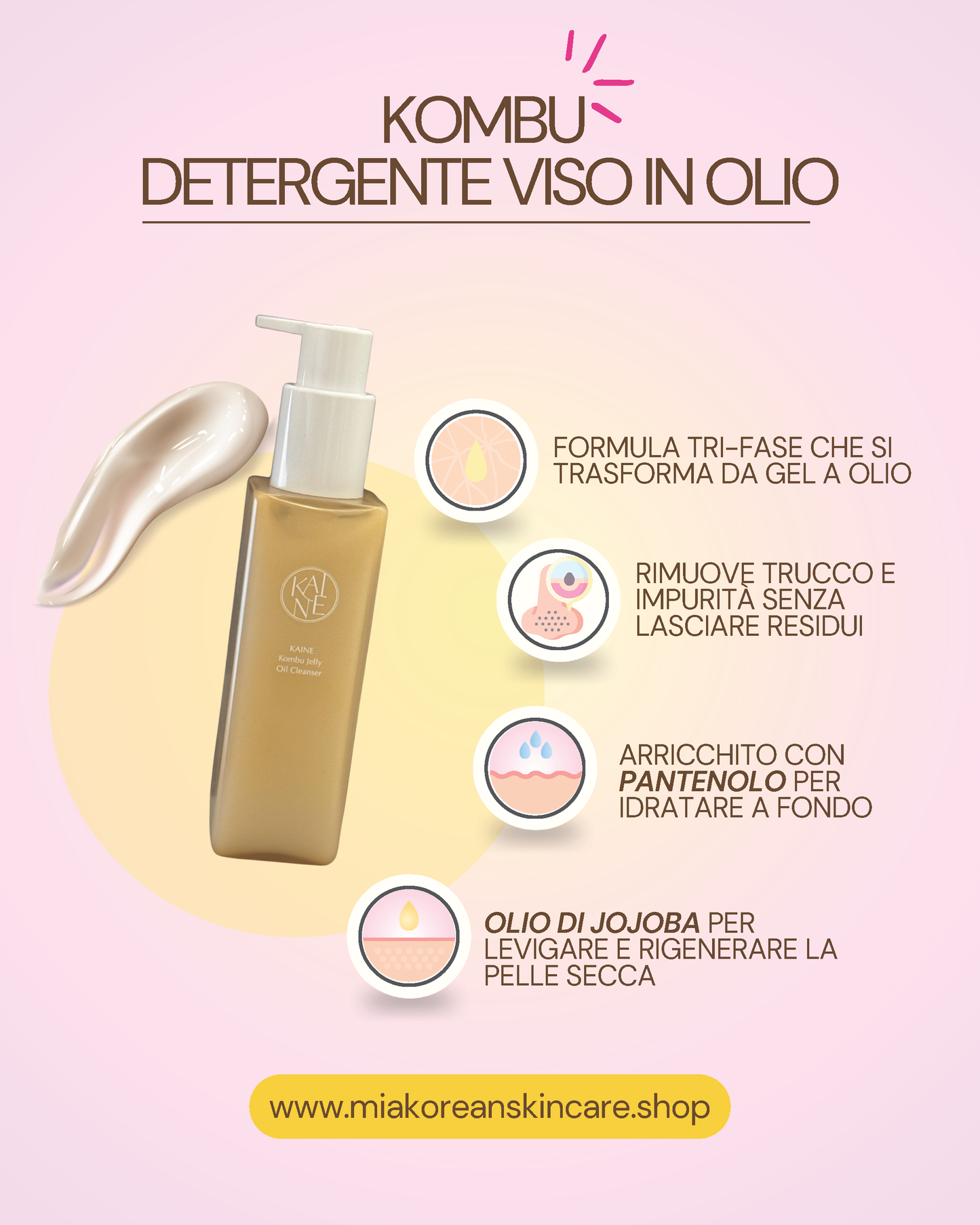 KAINE GEL/OLIO DETERGENTE VISO 145ml