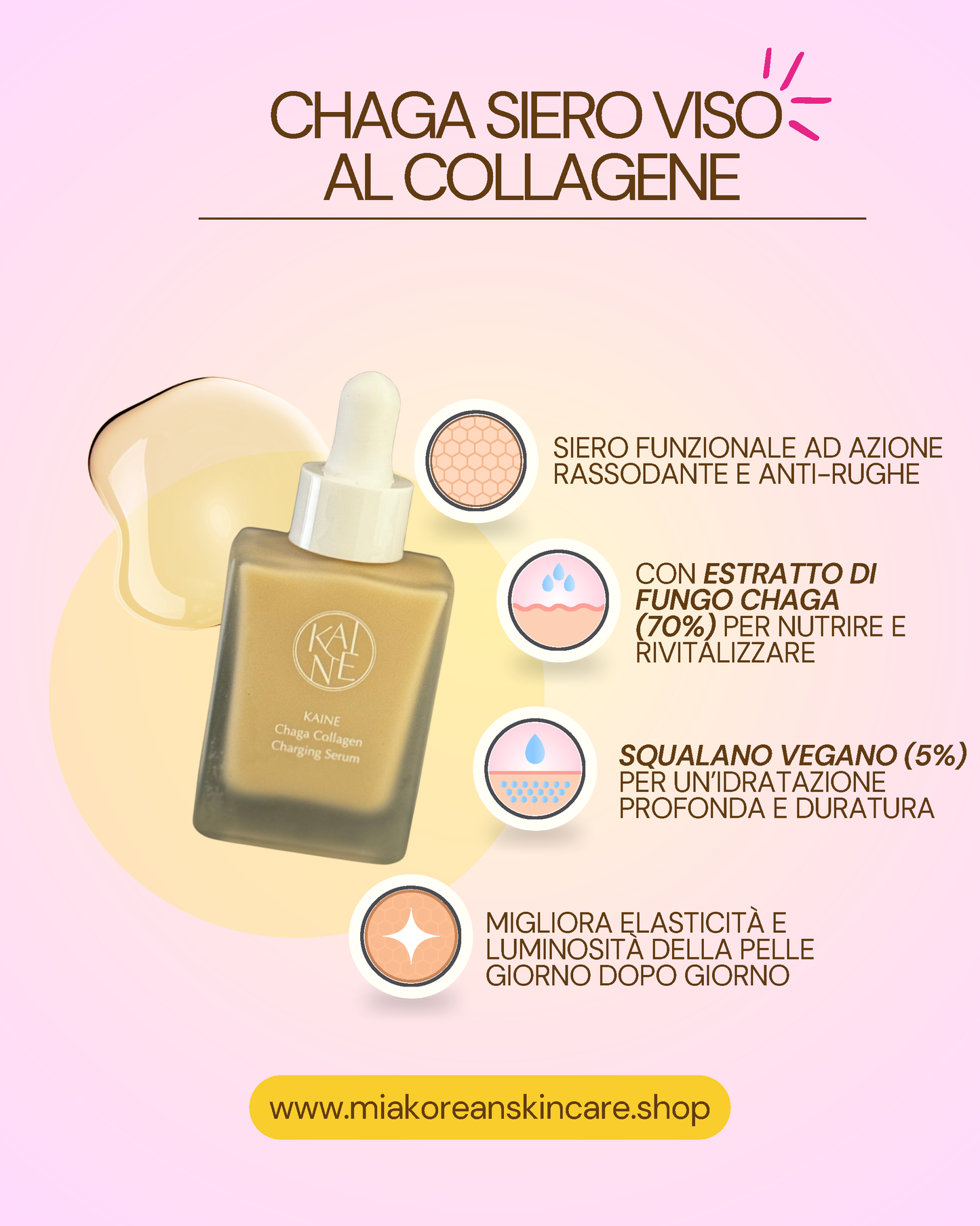 KAINE SIERO VISO "CHAGA" COLLAGENE 30ml