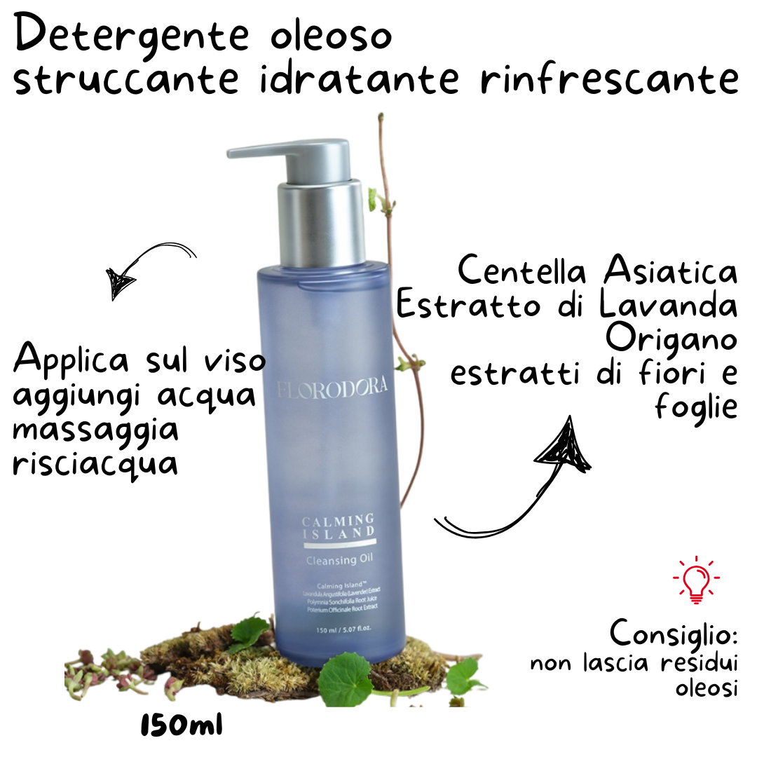 INDICAZIONI UTILIZZO OLIO DETERGENTE COREANO PER IL VISO
