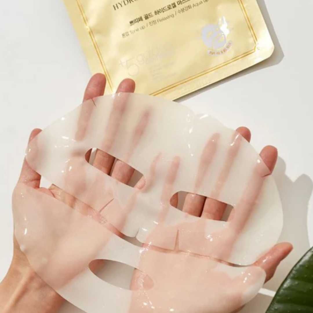 MASCHERA COREANA VISO IN HYDROGEL ED ORO
