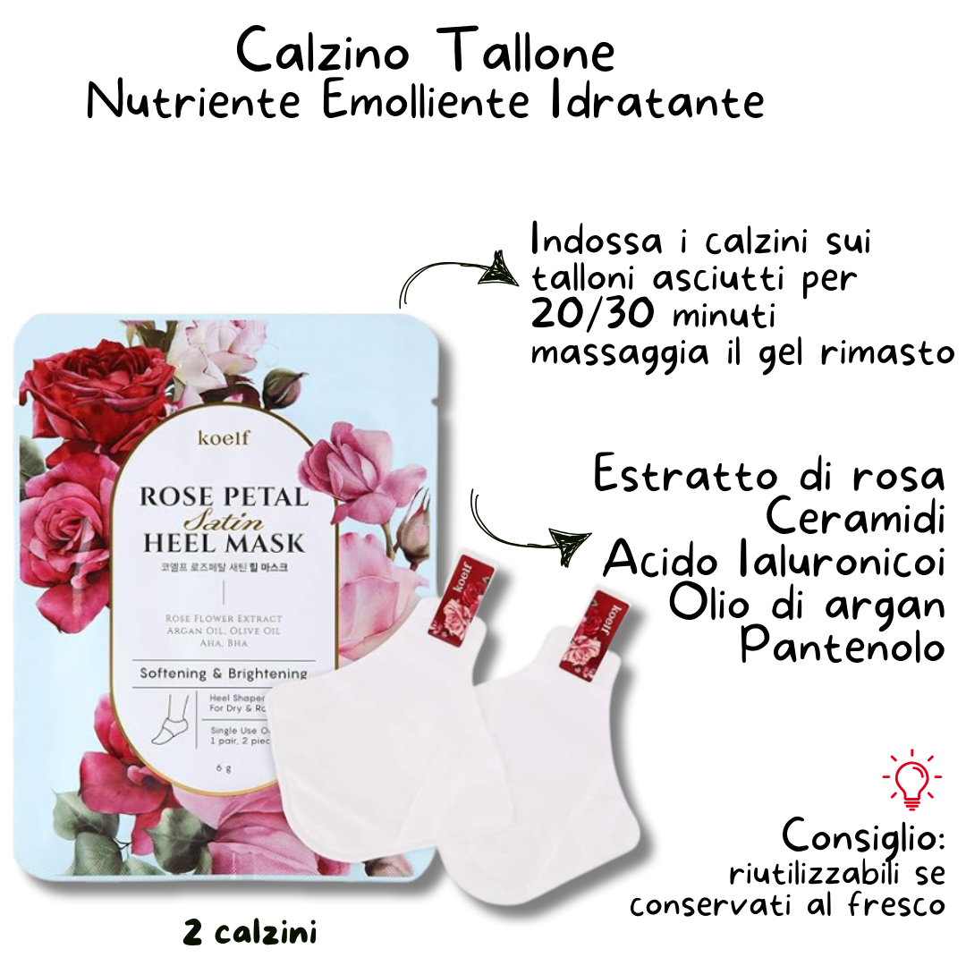 INDICAZIONI UTILIZZO MASCHERA COREANA PER TALLONI IN RASO