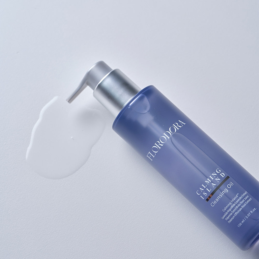 CALMING ISLAND BY FLORODORA - Detergente olio VEGANO per il viso effetto rinfrescante 150 m