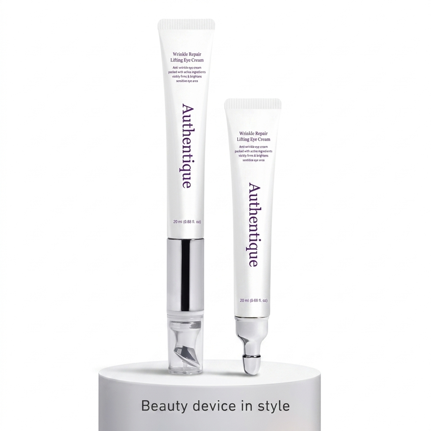 AUTHENTIQUE - Crema contorno occhi antirughe con dispositivo galvanico - 1x20 ml