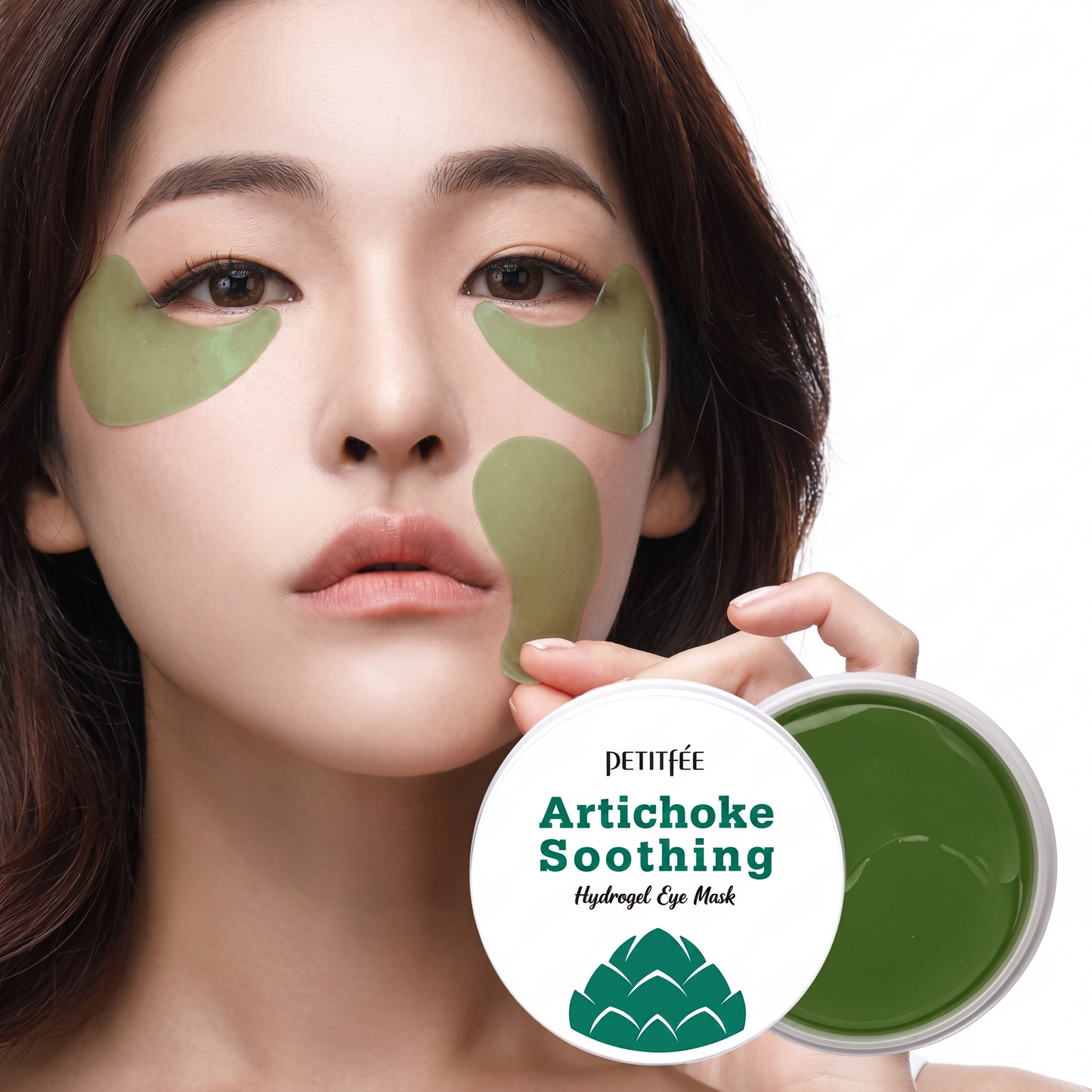 PETITFEE - Maschera contorno occhi in hydrogel al carciofo 60 pz