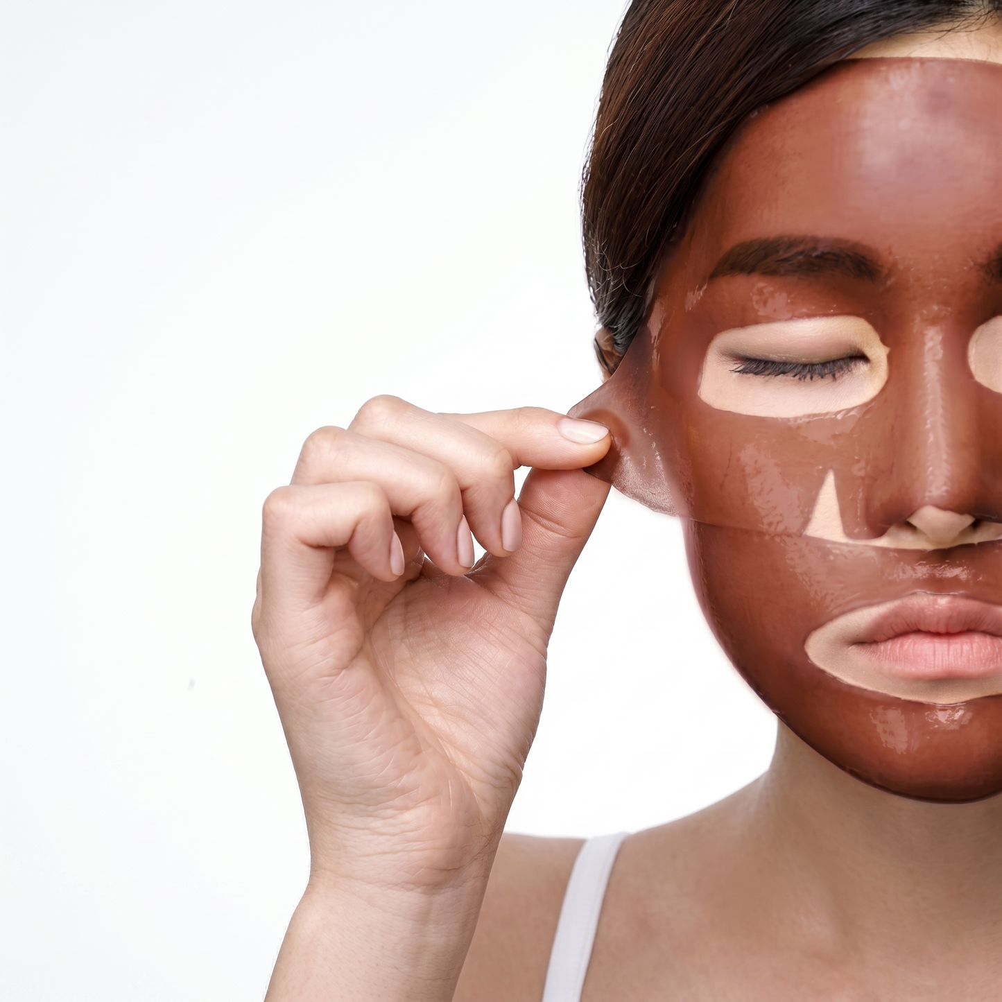 PETITFEE - Maschera viso in hydrogel al cacao 1 pz