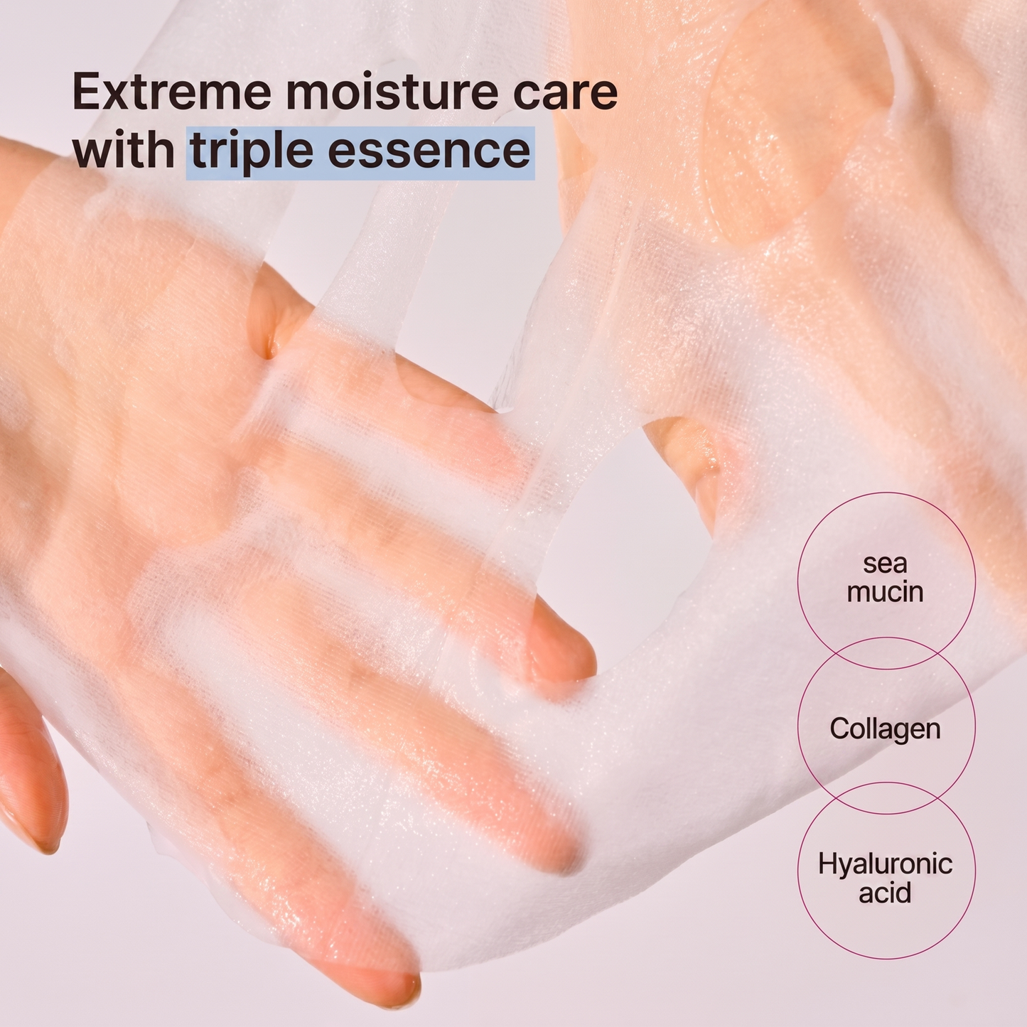 DANCING WHALE - Maschera viso in tessuto nutriente protettiva con probiotici 1 pz