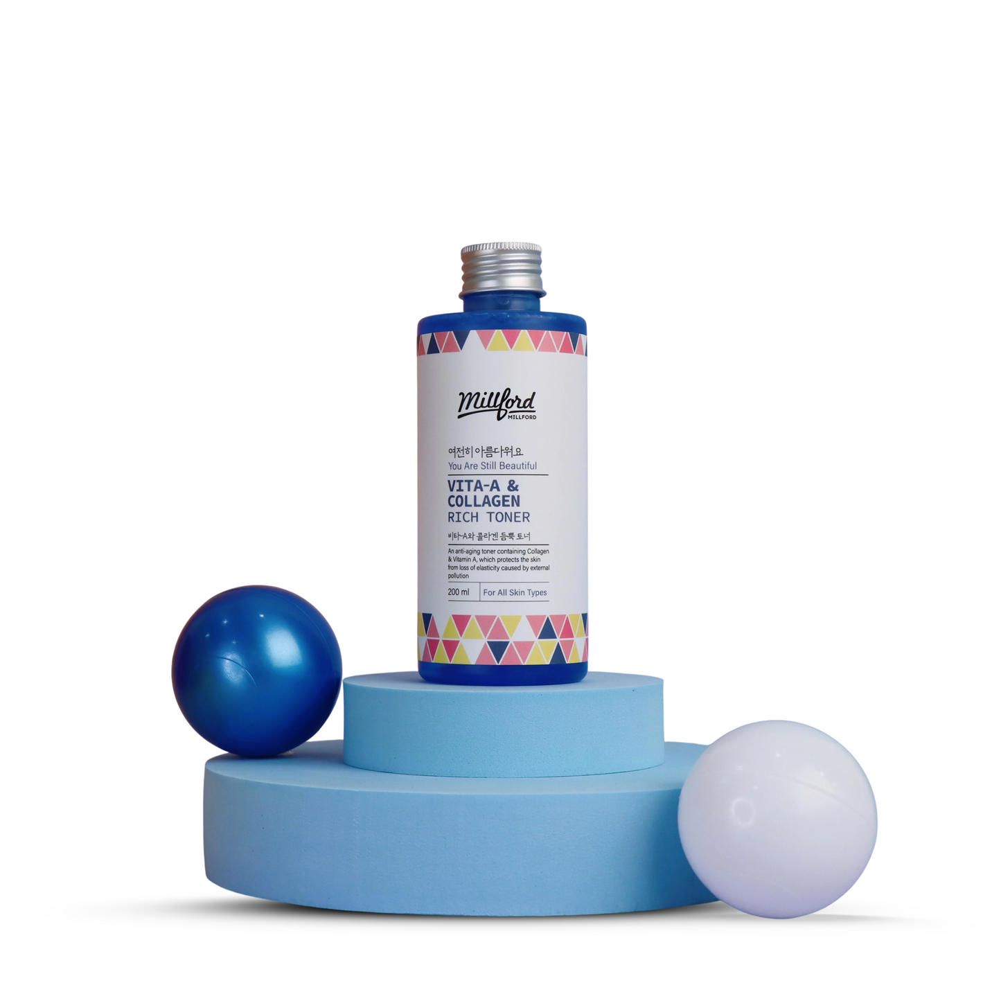 MILLFORD - Tonico viso con vitamina A e collagene
