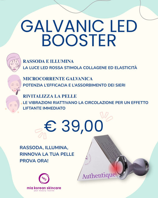 AUTHENTIQUE GALVANIC LED BOOSTER - MASSAGGIATORE VISO