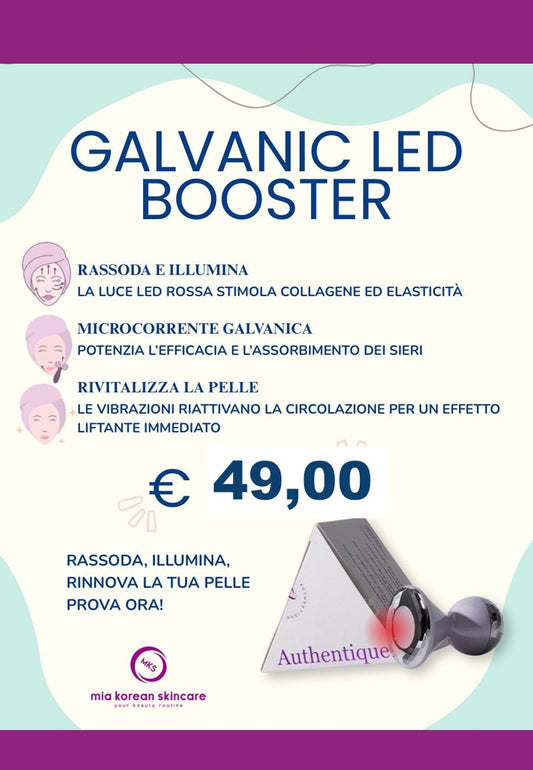AUTHENTIQUE GALVANIC LED BOOSTER - MASSAGGIATORE VISO - MIA KOREAN SKINCARE