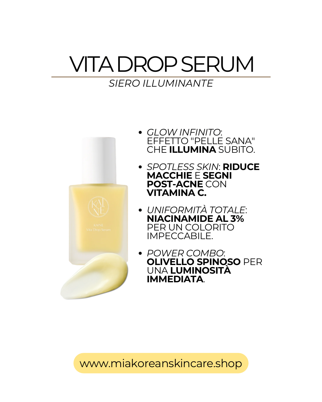 KAINE - Siero viso antiage con complesso vitaminico 30 ml