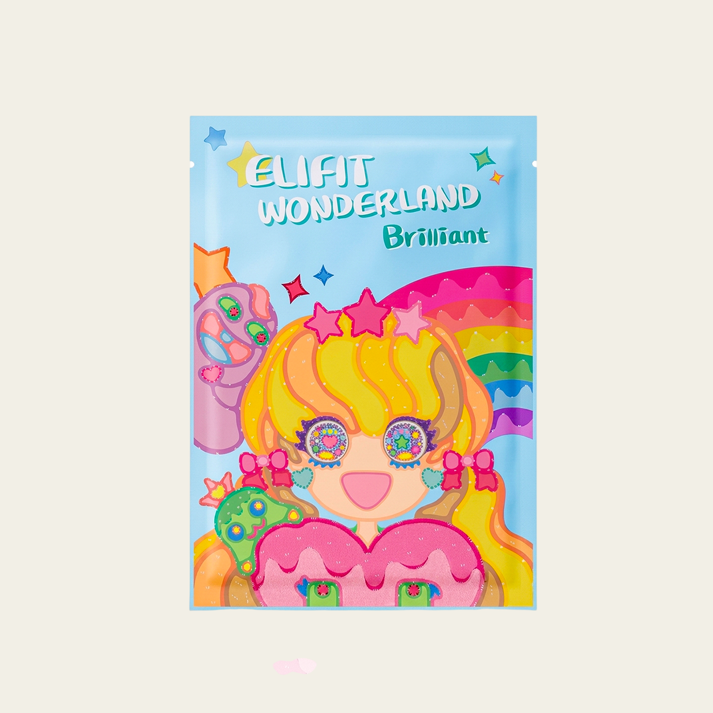 ELIFIT WONDERLAND - Maschera viso in tessuto con collagen BRILLIANT 1 pz