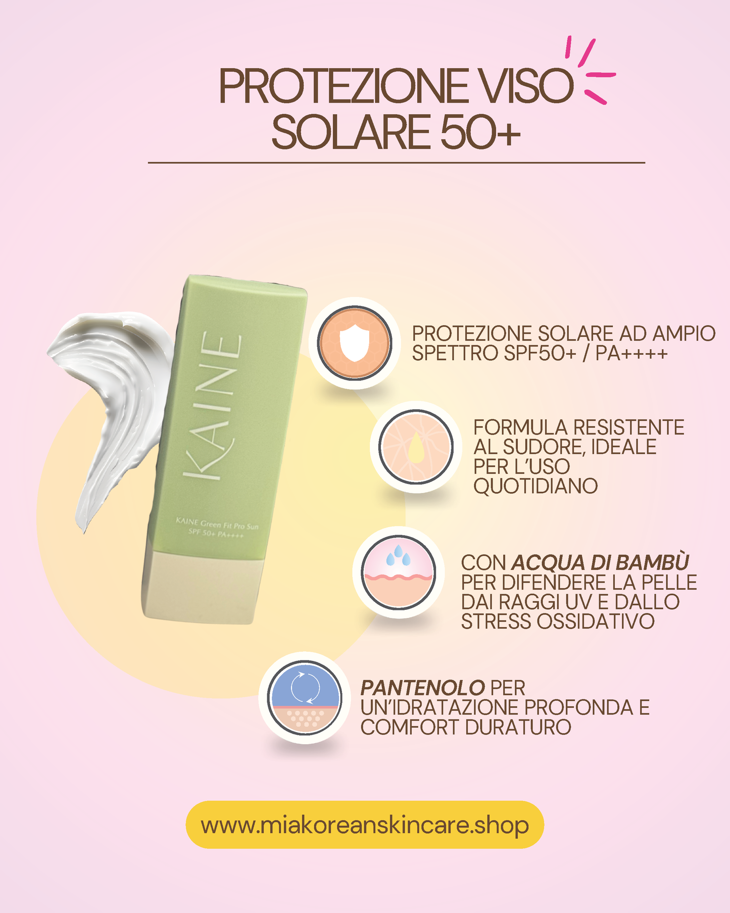 KAINE CREMA SOLARE SPF50+ 55ml