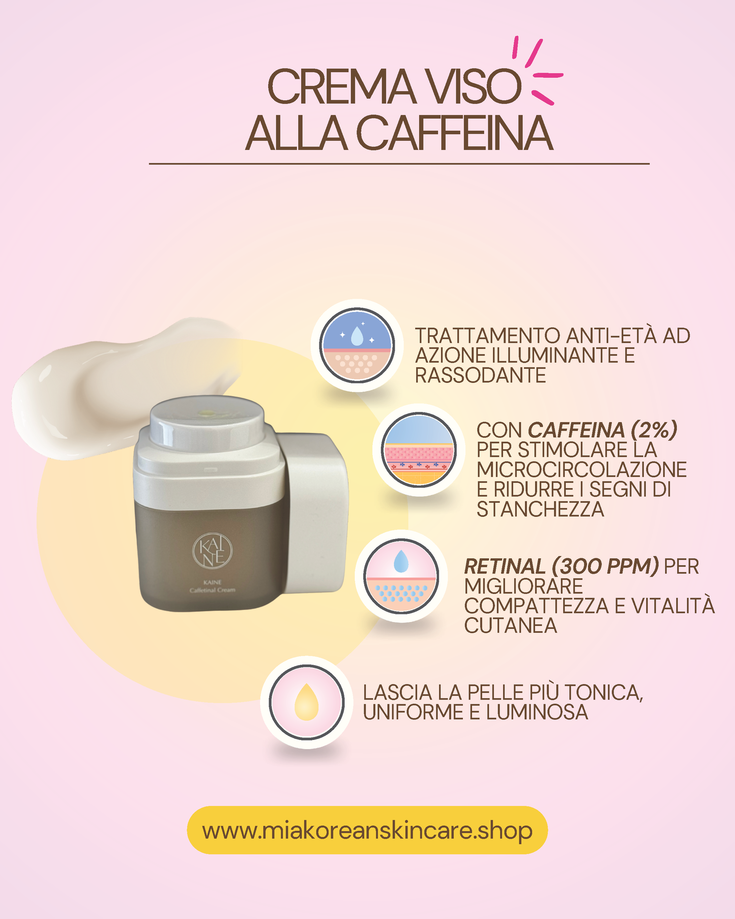 KAINE CREMA VISO ALLA CAFFEINA 50ml