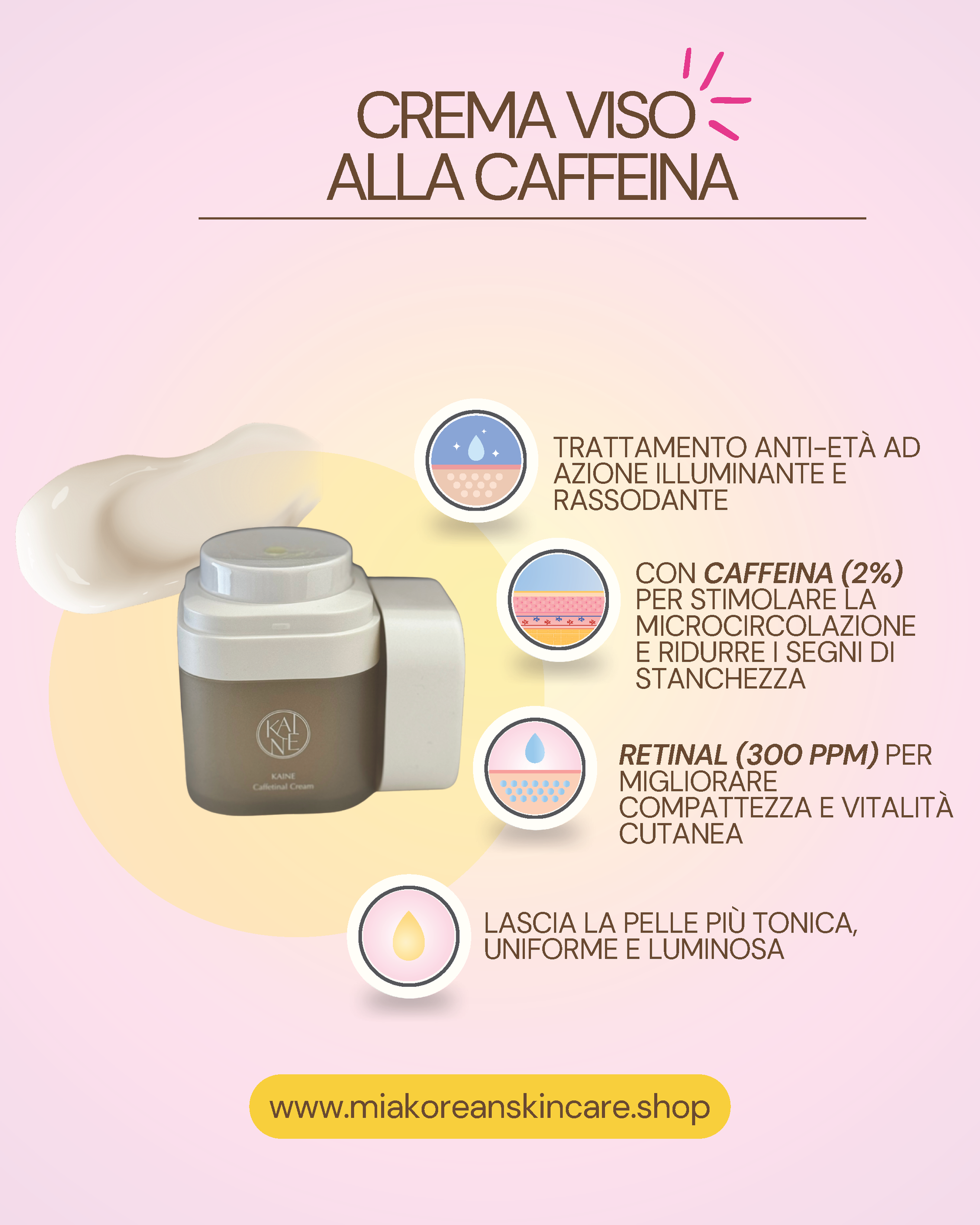 KAINE CREMA VISO ALLA CAFFEINA 50ml