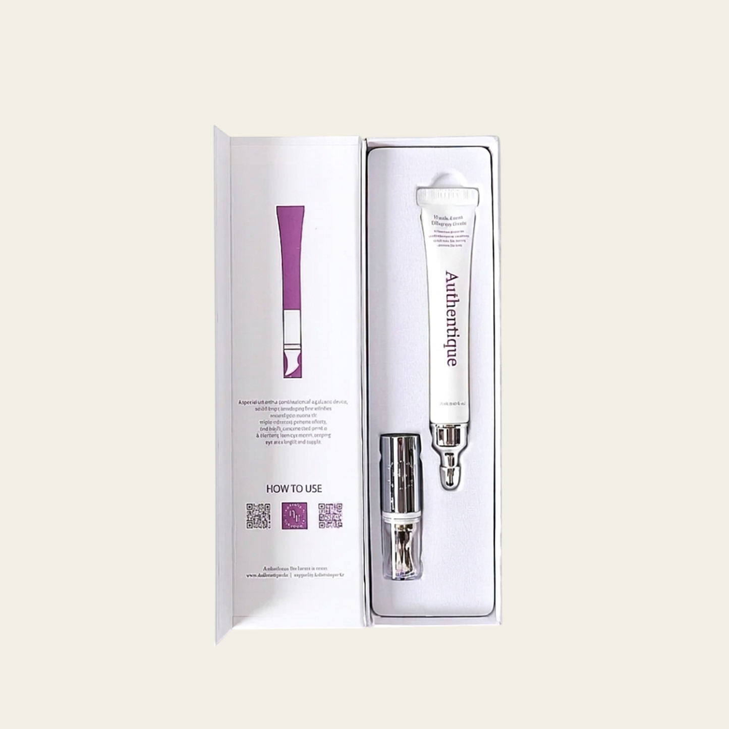 AUTHENTIQUE - Crema contorno occhi antirughe con dispositivo galvanico - 1x20 ml