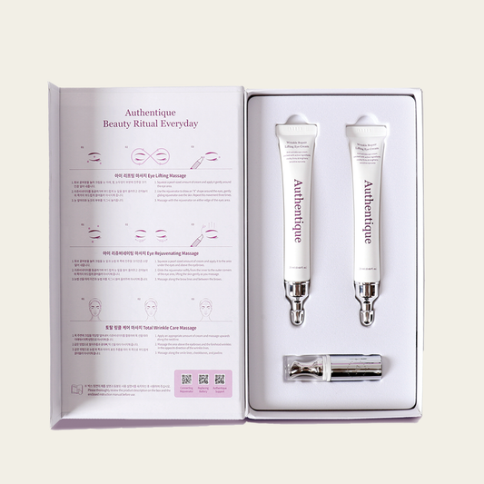 AUTHENTIQUE - Crema contorno occhi antirughe con dispositivo galvanico - 2X20 ml
