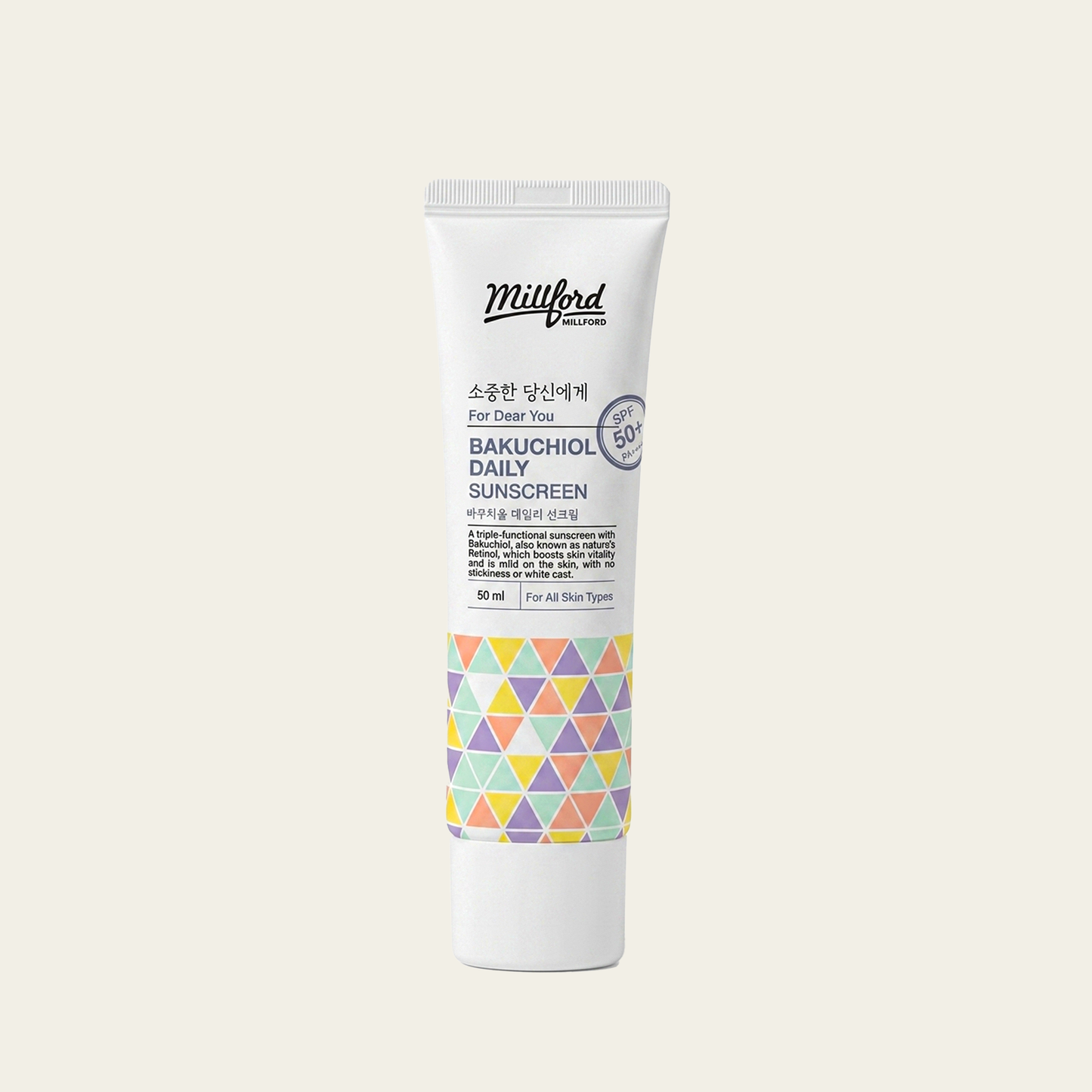 MILLFORD - Crema solare viso giornaliera SPF50+ 50ml