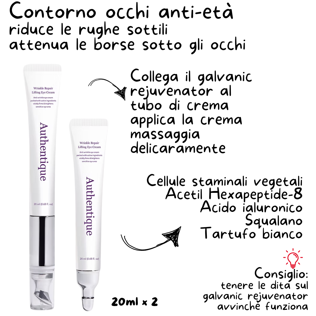 INDICAZIONI UTILIZZO CREMA COREANA CONTORNO OCCHI ANTIRUGHE AUTHENTIQUE