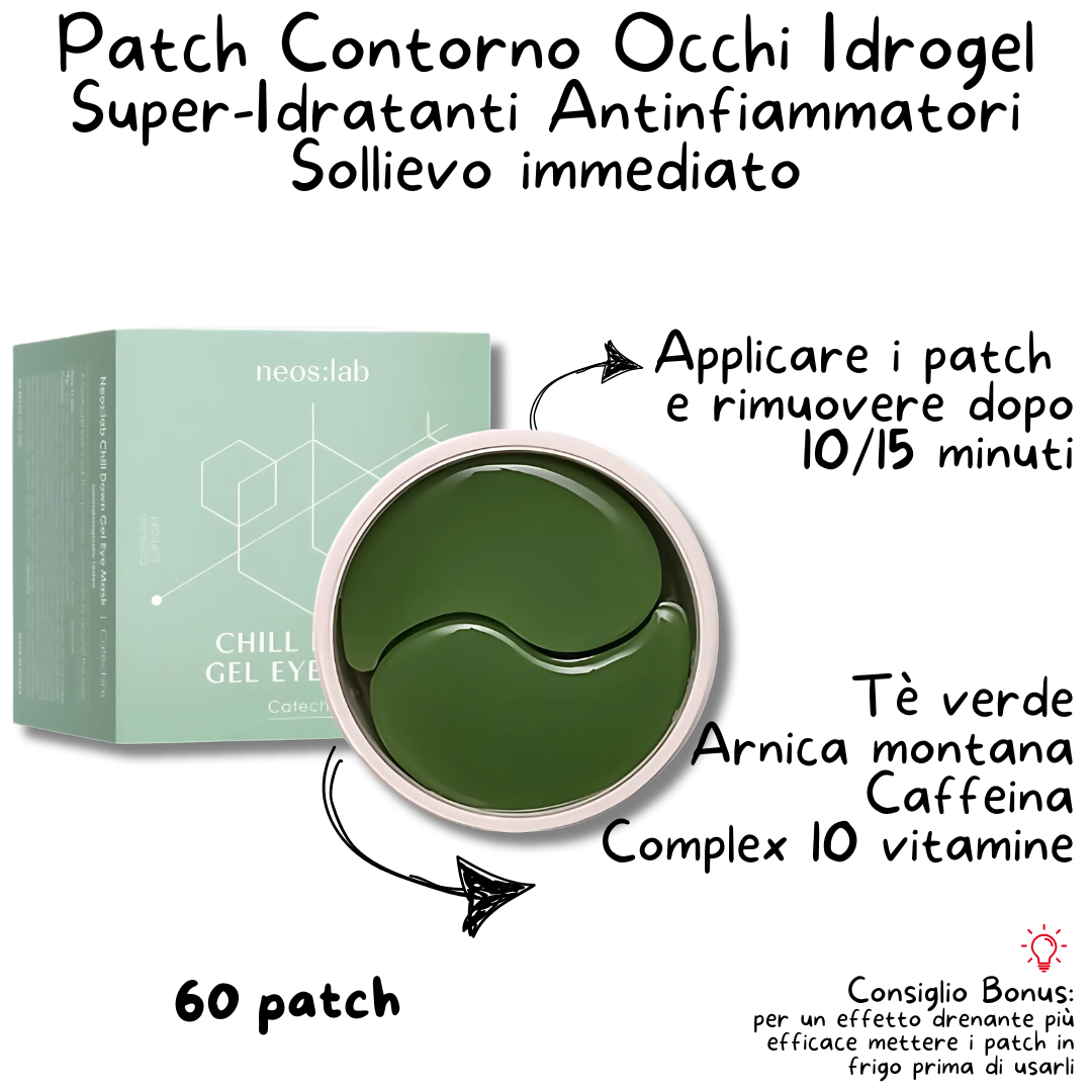 INDICAZIONI UTILIZZO MASCHERA COREANA CONTORNO OCCHI IN HYDROGEL