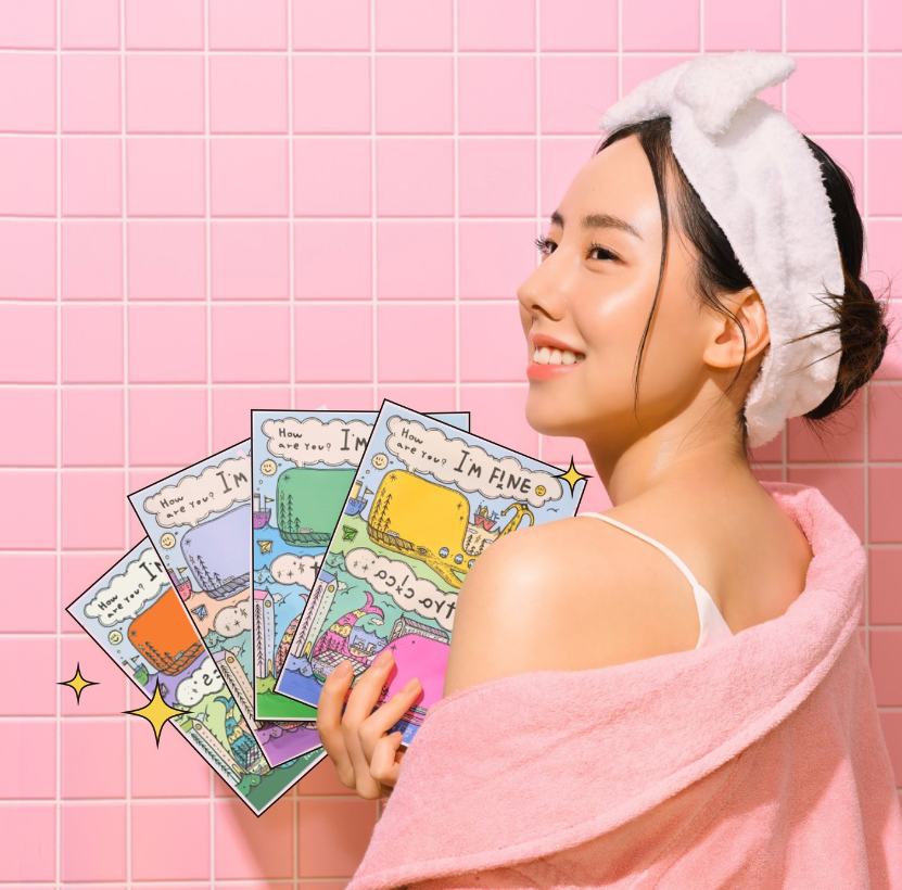 MASCHERA COREANA VISO ULTRA CICA IN TESSUTO