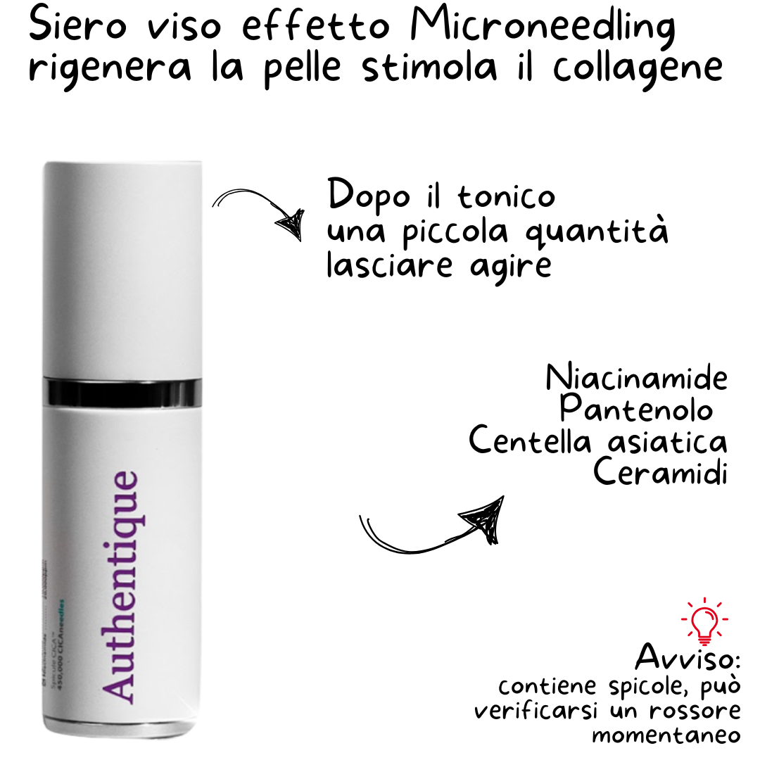 INDICAZIONI UTILIZZO SIERO COREANO VISO RIPARATORE CON SPICOLA AUTHENTIQUE