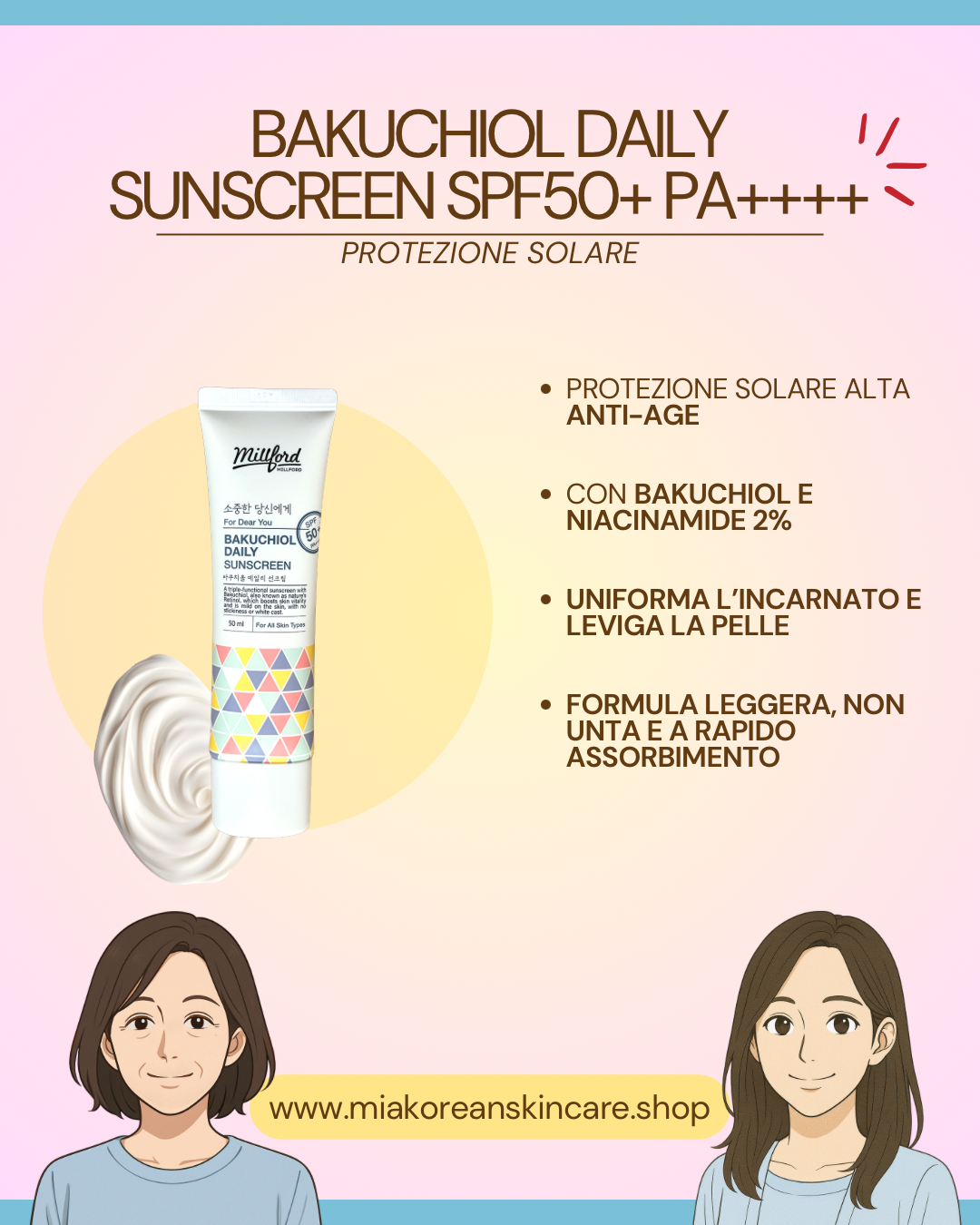 MILLFORD CREMA VISO SOLARE GIORNALIERA SPF50+