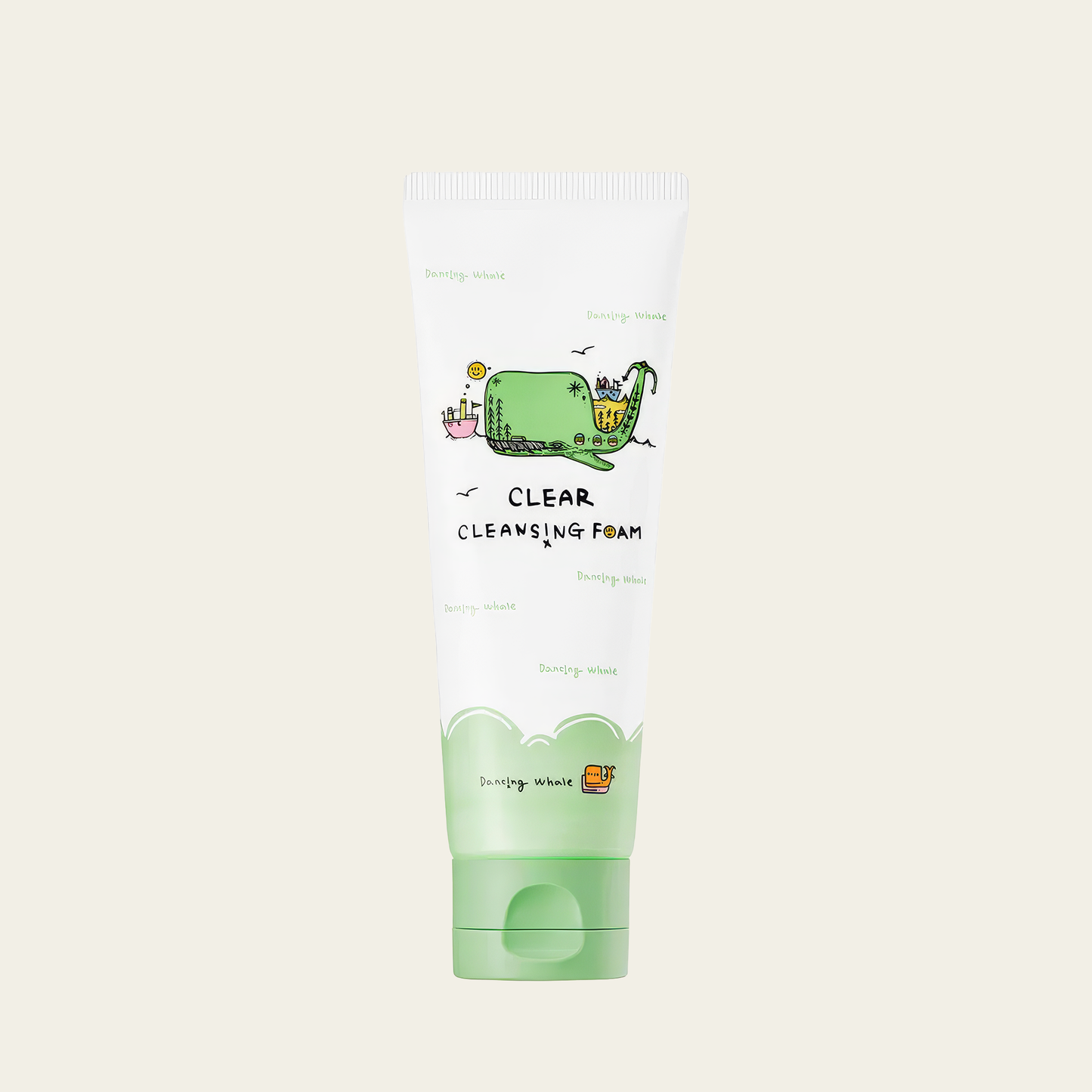 DANCING WHALE - Detergente viso con ingredienti naturali per tutti i tipi di pelle 120 ml