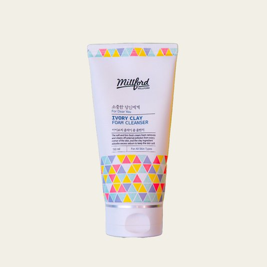 MILLFORD - Detergente viso schiumoso all'argilla di avorio 150 ml